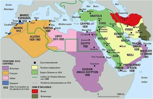 ما اسم الاتفاقية التي انقسم العالم العربي بموجبها