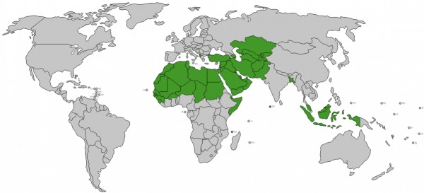 ما هي اكثر الدول الإسلامية اكتظاظاً بالسكان