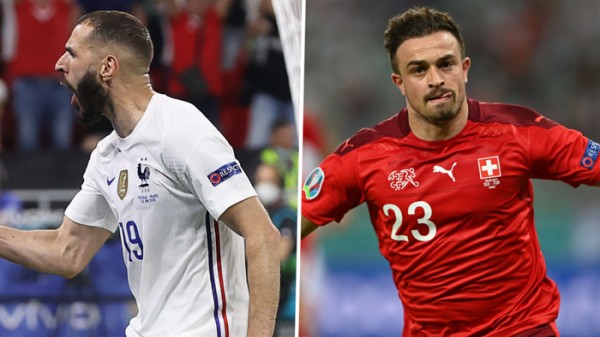 موعد مباراة فرنسا وسويسرا في يورو 2020 والقنوات الناقلة