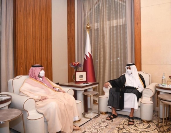 تفاصيل اللقاء بين أمير قطر والأمير تركي بن محمد بن فهد لتعزيز العلاقات